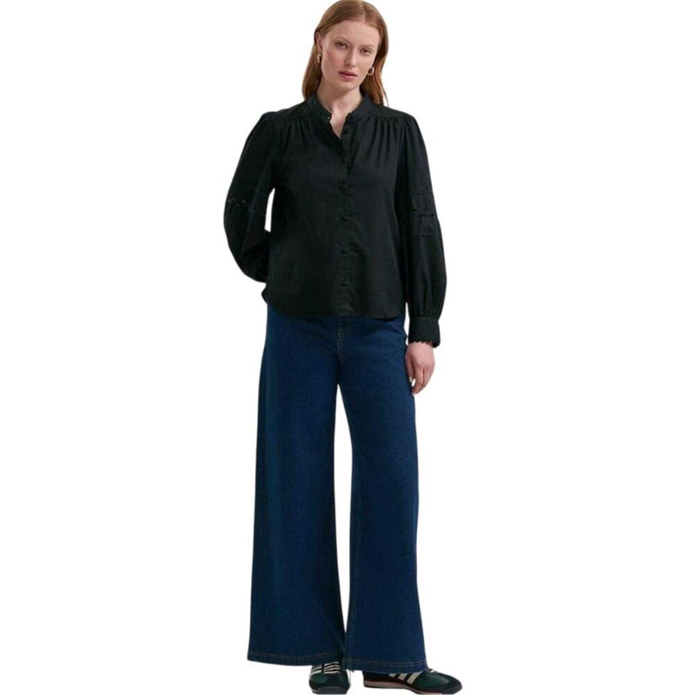 Finery Womens/Ladies Paulie Bishop Shirt / Black